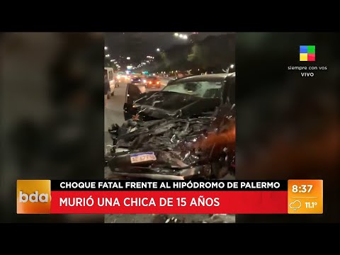 Choque fatal frente al Hipódromo de Palermo