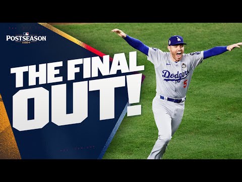 FINAL OUT: The Dodgers win the 2024 World Series!