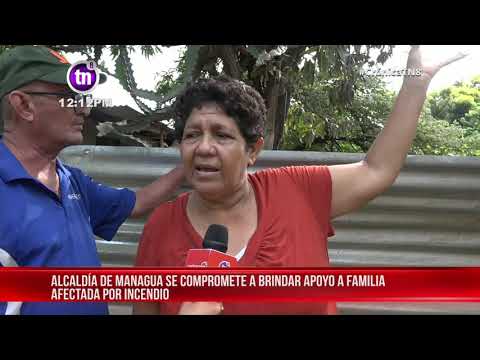 Familia lamenta pérdidas totales por incendio en el barrio Los Martínez - Nicaragua
