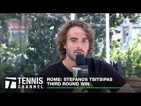 Stefanos Tsitsipas Feeling The Love From Fans In Italy | Rome Third Round