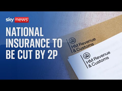 National insurance to be cut by 2p in the pound