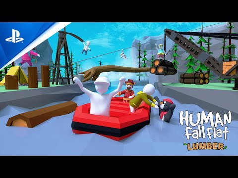 Human: Fall Flat - Lumber Level Launch Trailer | PS5 & PS4 Games