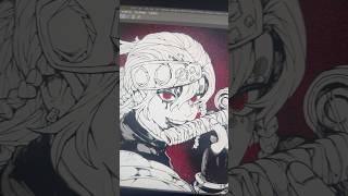 漫画家志望が鬼滅の刃の宇髄天元さんを描いてみました！#shorts  #drawing #demonslayer #art