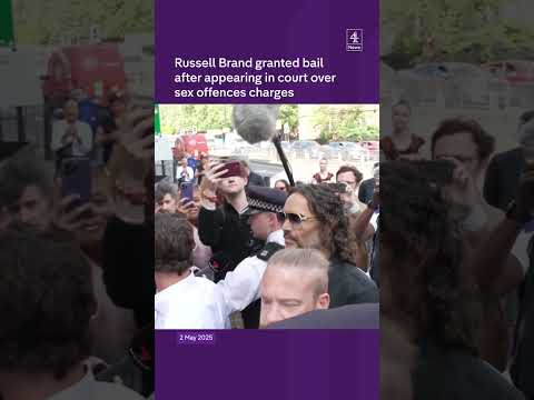 Russell Brand granted bail after appearing in court over sex offence charges