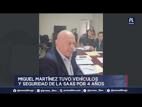 Saas confirma que durante cuatro años dio seguridad y vehículos a Miguel Martínez