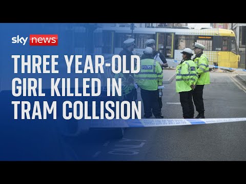 BREAKING: Girl, 3, dies after tram and van crash in Manchester