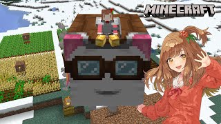 【Minecraft】インフラ整備！しようと思ってたけどハッピーガストって何！？！？【#あめクラ】【Vtuber/甘あめる】