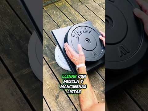 Tu gym empieza en casa 🏠🏋🏻‍♂️ fabrica tus mancuernas hoy, link en el perfil 💥