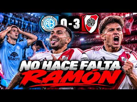 RIVER TUVO SU MEJOR PARTIDO DEL SEMESTRE CON PONZIO Y VENCIÓ 3 A 0 A BELGRANO EN  CÓRDOBA