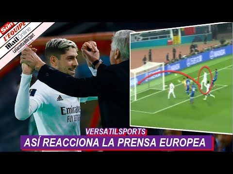 ASI REACCIONA PRENSA EUROPEA a DOBLETE de FEDE VALVERDE REAL MADRID vs AL HILAL