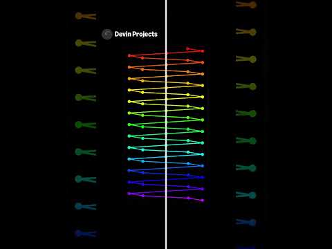 I’m hearing colors. I’m not lying. #shorts #pendulumwave #rhythm #animation