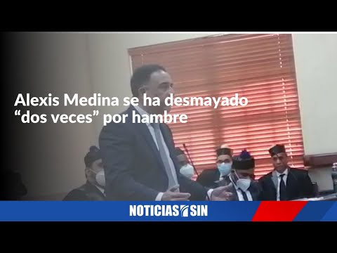 Alexis Medina se ha desmayado “dos veces” por hambre