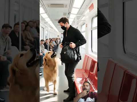 Dog saves life of million passenger on platform #ai​ #dog​ #rescue​ #train​
