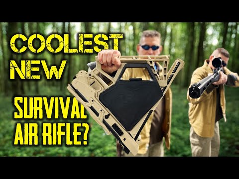 Best NEW .22 Survival Air Rifle for Hunting / Self-Defense? Black Bunker - FIRST LOOK.