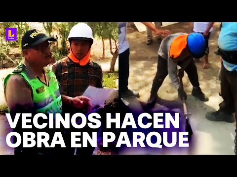 Amenazan con romper carros: Vecinos quieren construir local comunal en parque de La Molina