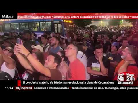 Noticia - El concierto gratuito de Madonna revoluciona la playa de Copacabana