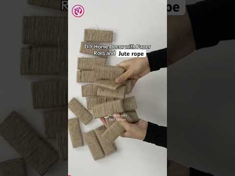 DIY Basket with Papers Rolls and Jute Ropes #diy #basket