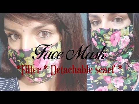 Recommended Face mask with scarf and filter - All sizes