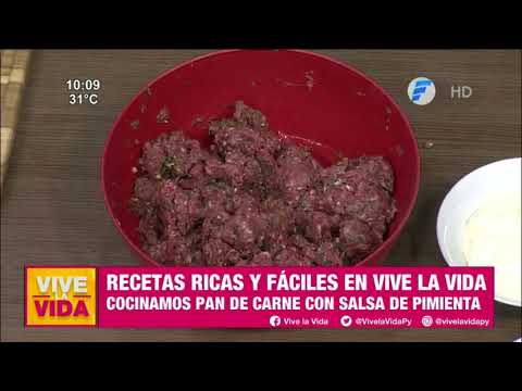 Recetas VLV | Pan de carne con salsa de pimienta