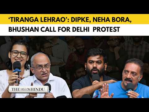 Anti CEC protest: Dipke, Neha, Bhushan calls for 'Tiranga Lehrao' at Delhi’s Connaught Place