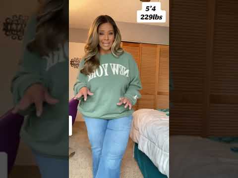 Plus Size Button Up Flare Jeans