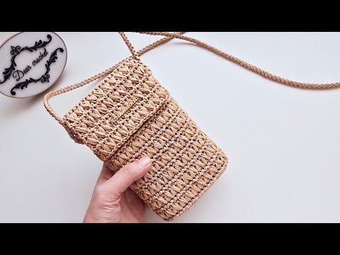 코바늘 썸머라피아 <strong>핸드폰가방</strong> Crochet summer Handy Bag