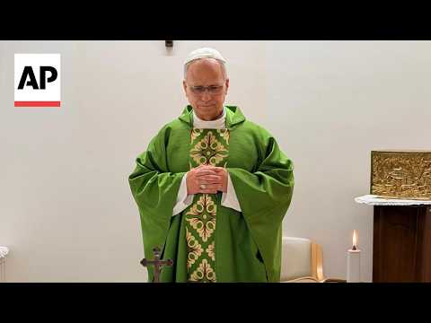 The Vatican releases photos of Pope Leo XIV days after he went into surgery