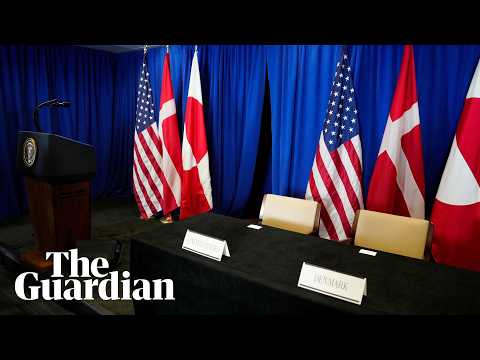 Trump along with representatives from Denmark and Greenland sign security deal – watch live