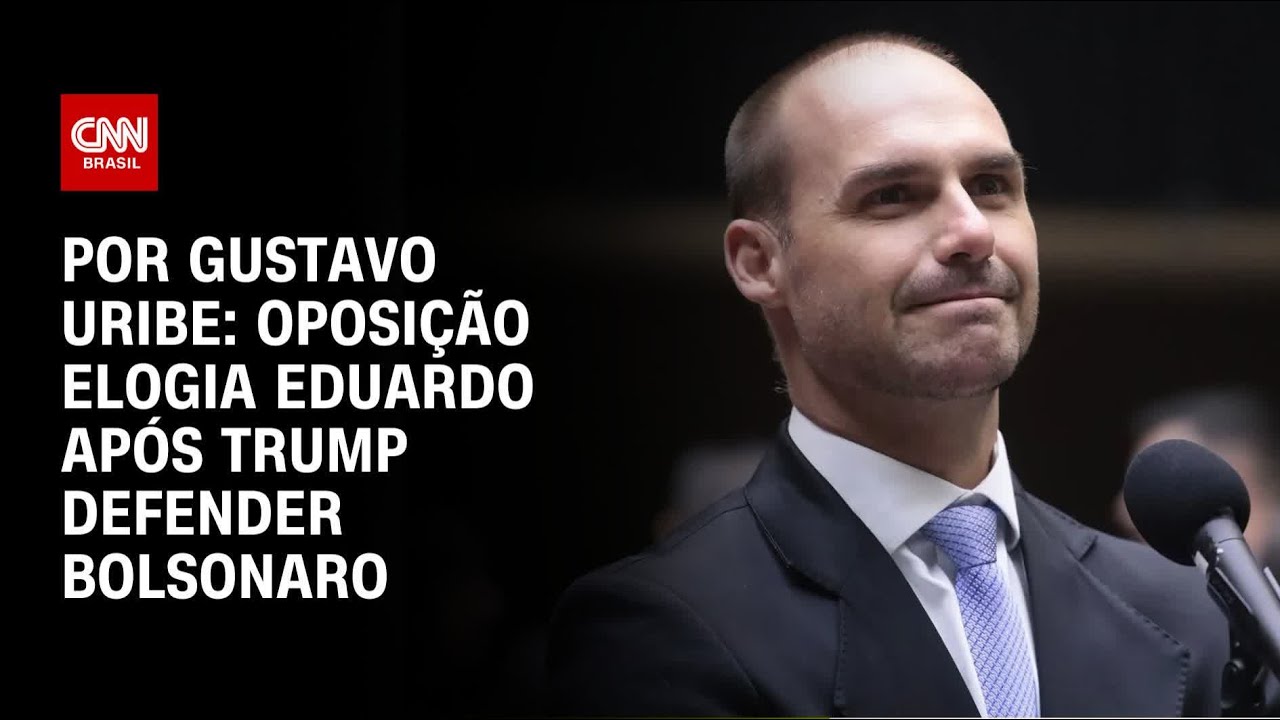 Análise Oposição elogia Eduardo após Trump defender Bolsonaro | BASTIDORES CNN