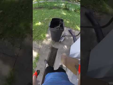 Cleaning the driveway drain #diy #mylife #doeverything #fyp #worklife #housework #solo #weekend