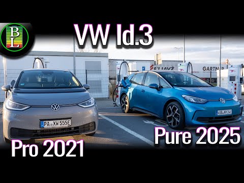 NEW VW Id.3 Pure (52kWh) versus OLD Id.3 Pro (58 kWh)