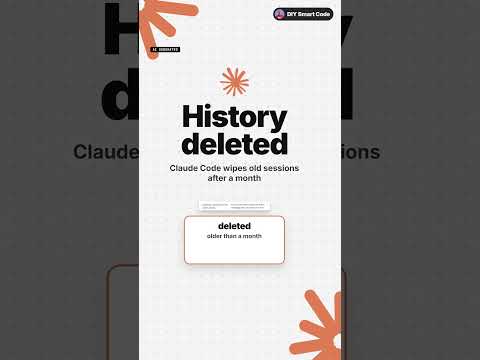 Claude Code is deleting your history (Fix this) #ClaudeCode #DeveloperTips