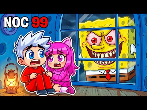 PRZETRWAJ 99 NOCY U SPONGEBOBA!