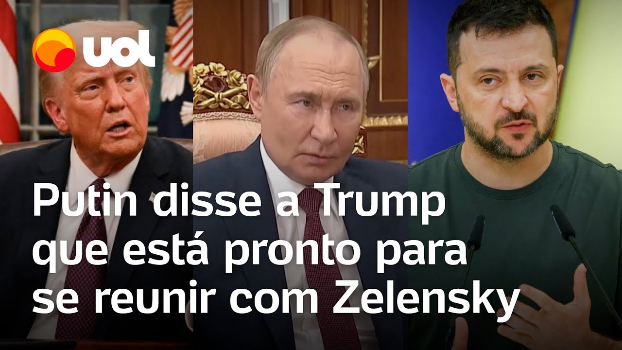 Putin disse a Trump que está pronto para se reunir com Zelensky diz fonte de agência