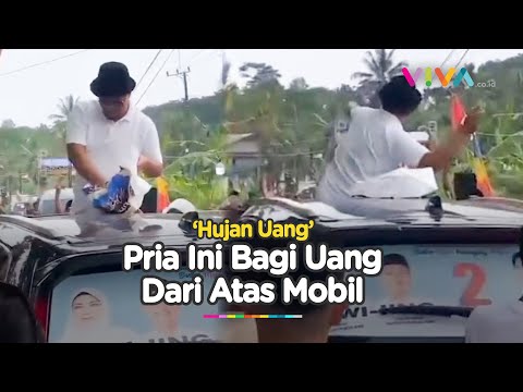 Heboh! Pria Bagi Uang di Pandeglang, Dukung Bupati?