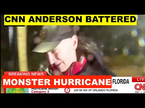 CNN HOST: WACKED BY Hurricane Milton AS IT SLAMS Florida –  Category 3  l120 MPH Winds