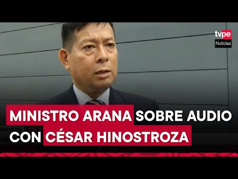 Ministro de Justicia responde por difusión de audio con César Hinostroza