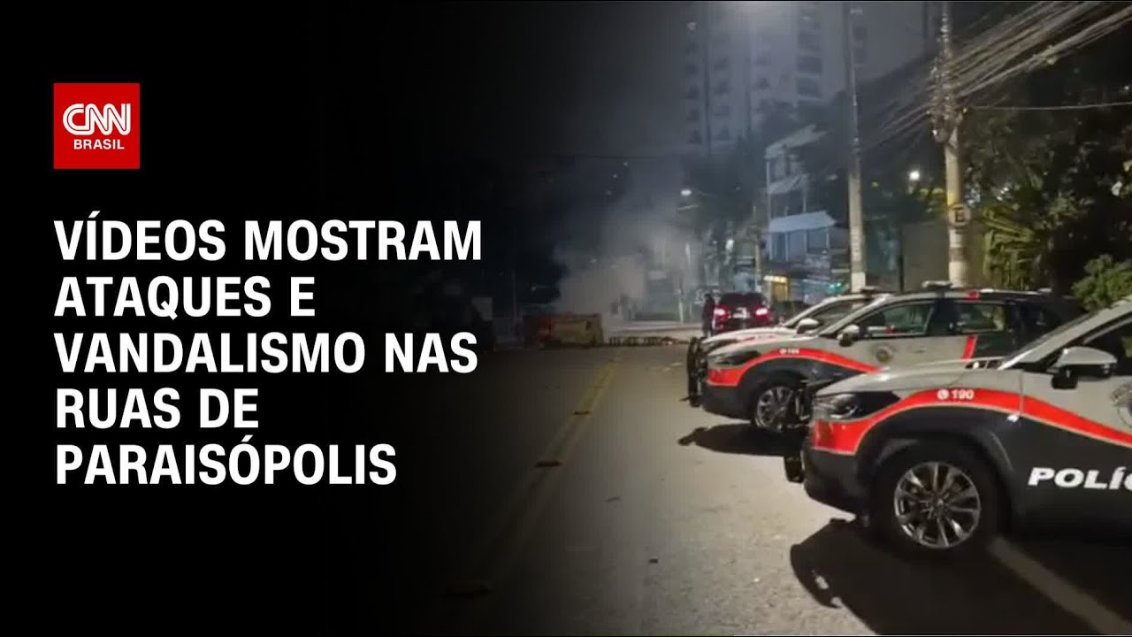 Caos em Paraisópolis Vídeos mostram ataques e vandalismo nas ruas | LIVE CNN