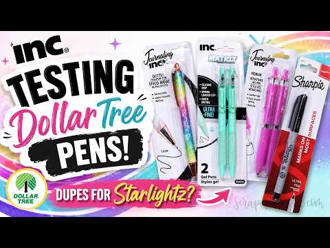 Dollar Tree INC Pens Tested | Are They Starlightz Pen Dupes?