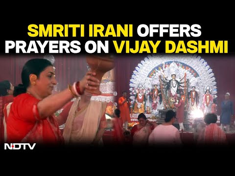 Vijay Dashmi 2025 | Dussehra 2025 | Smriti Irani Offers Prayers On Vijay Dashmi LIVE