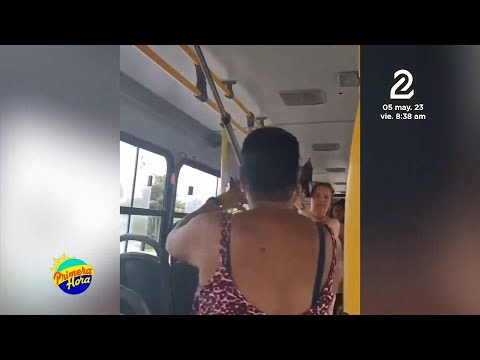 Dos mujeres se pelean en pleno autobús