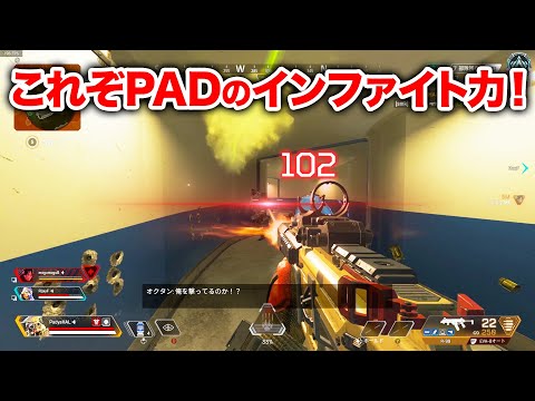 【APEX LEGENDS】PAD6日目とは思えないインファイト力を見せつける渋谷ハル【エーペックスレジェンズ】