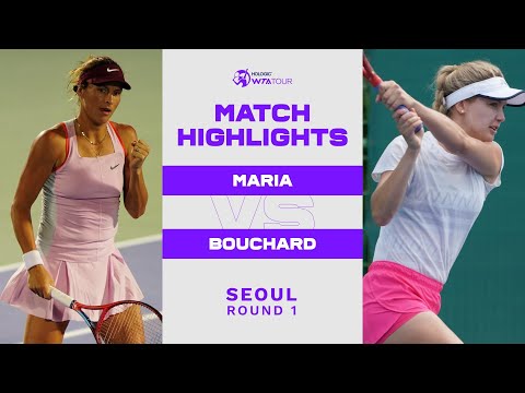 Tatjana Maria vs. Eugenie Bouchard | 2022 Seoul Round 1 | WTA Match Highlights