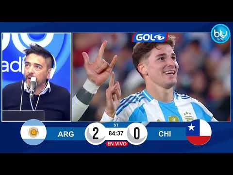 ¡Segundo de Argentina! Mala salida de Chile y Julián Álvarez no perdona