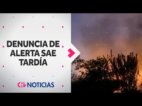 POLÉMICA POR VALPARAÍSO por alerta SAE atrasada en incendio en Valparaíso - CHV Noticias