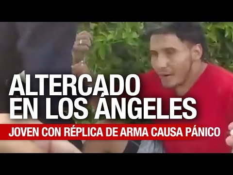 Altercado en Los Ángeles: Joven con Réplica de Arma Causa Pánico