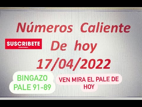 NUMEROS PERFECTO PARA HOY 17/04/22 DE ABRIL 2022 , NUMEROS PARA  GANAR EN LAS LOTERIAS