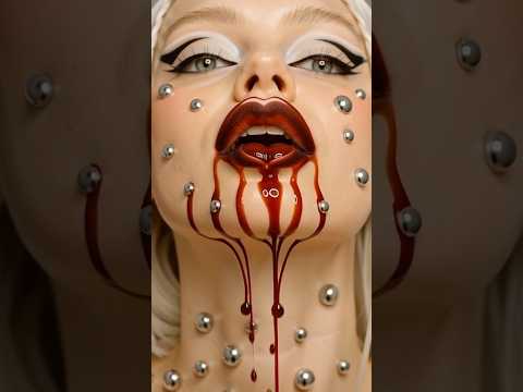 blood makeup #creativeart  #makeup #midjourney  #makeupartist  #aiartgeneration #aivideo #sora