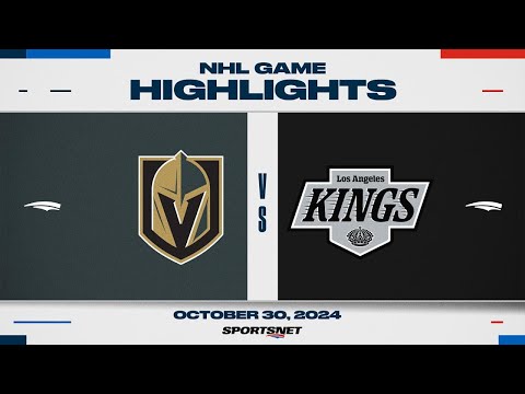 NHL Highlights | Golden Knights vs. Kings - October 30, 2024