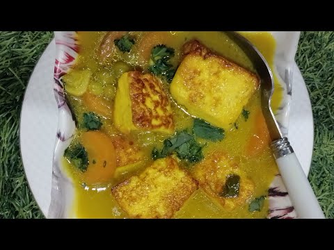 kashmiri style healthy mattar paneer recipe//easy and tasty//